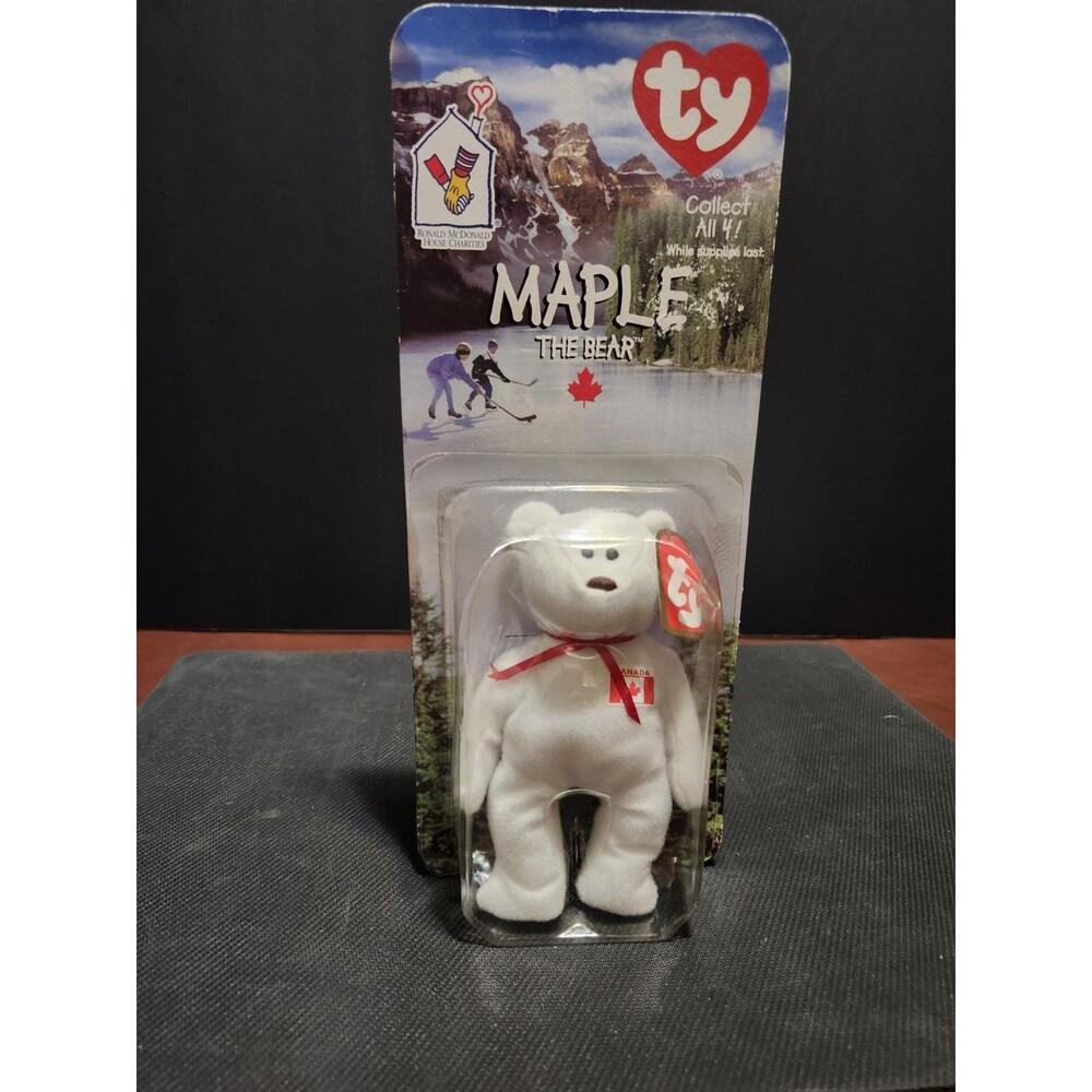 Ty Maple The Bear Teenie Beanies 1999 McDonald's Exclusive 1 Year & Up Ages 1-7